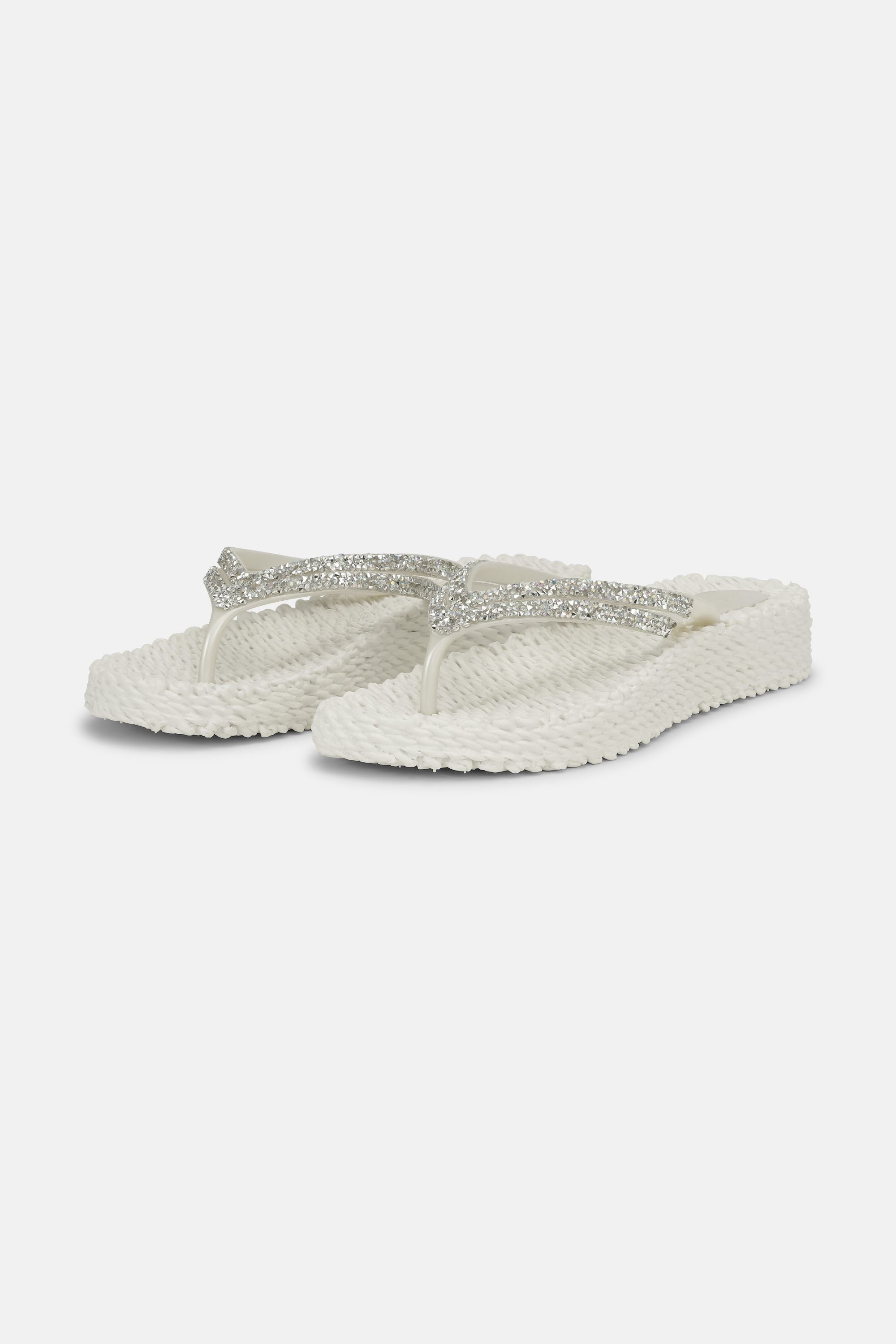 Platform Klipklapper Glimmersten - Creme